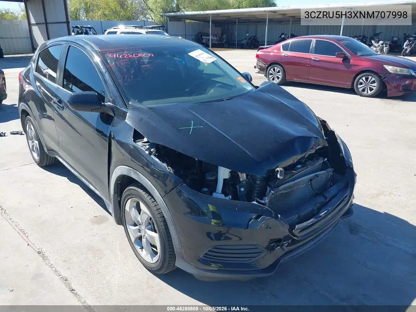 HONDA HR-V 2022, VIN 3CZRU5H3XNM707998
