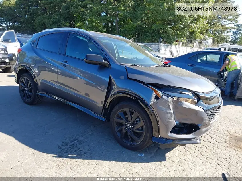 HONDA HR-V 2022, VIN 3CZRU6H15NM748978