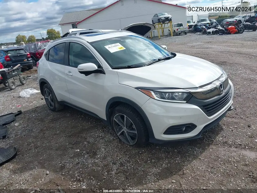 HONDA HR-V 2022, VIN 3CZRU6H50NM742024