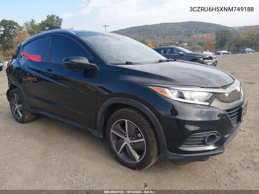 HONDA HR-V 2022, VIN 3CZRU6H5XNM749188