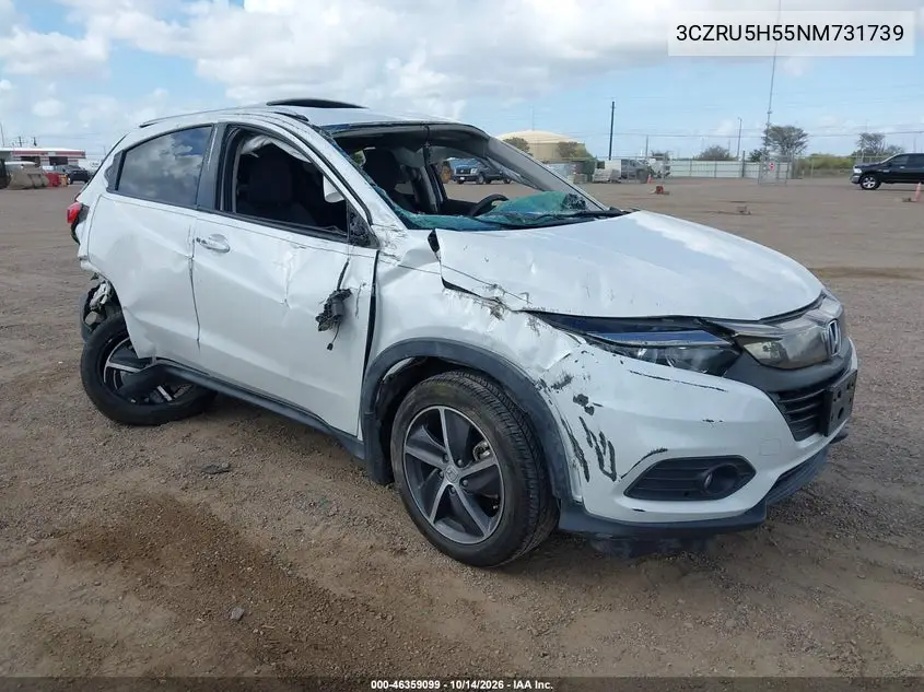HONDA HR-V 2022, VIN 3CZRU5H55NM731739