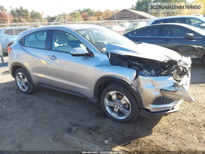 HONDA HR-V 2022, VIN 3CZRU6H35NM769850