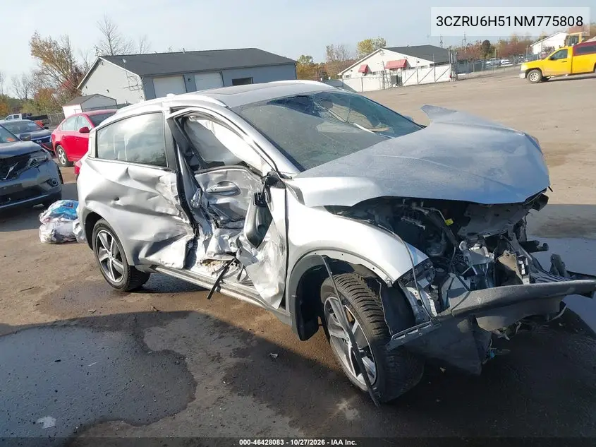 HONDA HR-V 2022, VIN 3CZRU6H51NM775808
