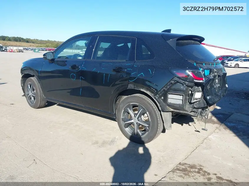 2023 HONDA HR-V VIN 3CZRZ2H79PM702572 — фото 3
