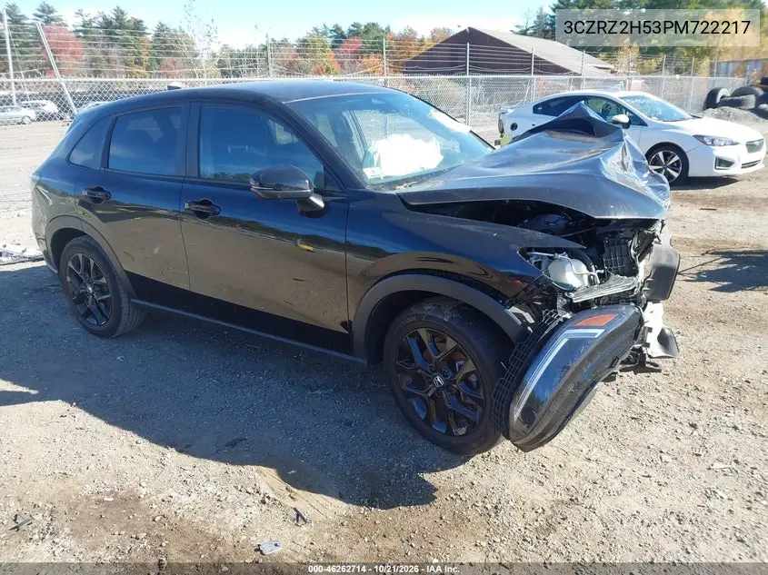 HONDA HR-V 2023, VIN 3CZRZ2H53PM722217