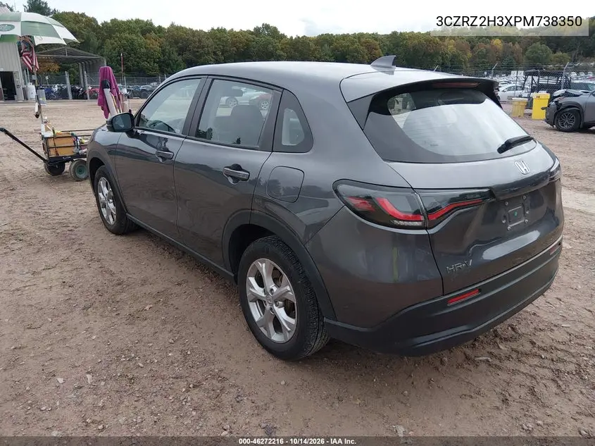 2023 HONDA HR-V VIN 3CZRZ2H3XPM738350 — фото 3