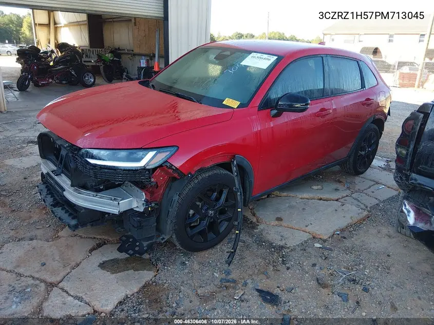 2023 HONDA HR-V VIN 3CZRZ1H57PM713045 — фото 2