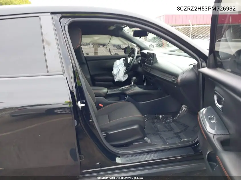 2023 HONDA HR-V VIN 3CZRZ2H53PM726932 — фото 5