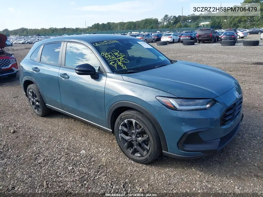 HONDA HR-V 2023, VIN 3CZRZ2H58PM706479