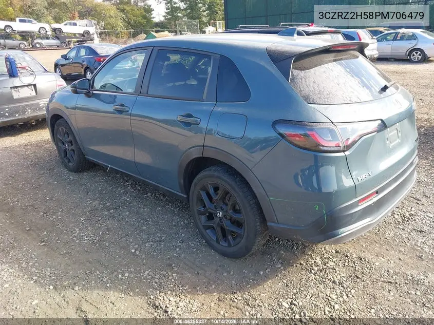 2023 HONDA HR-V VIN 3CZRZ2H58PM706479 — фото 3