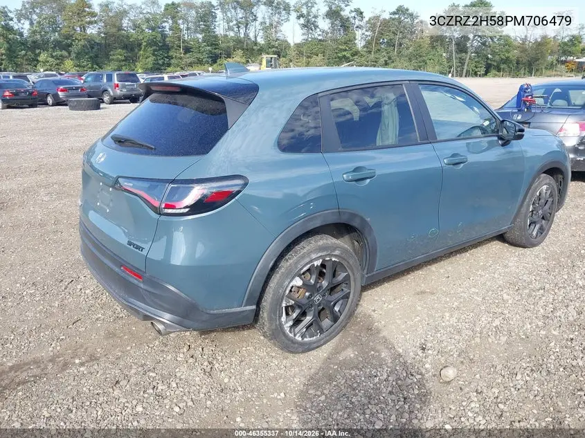 2023 HONDA HR-V VIN 3CZRZ2H58PM706479 — фото 4