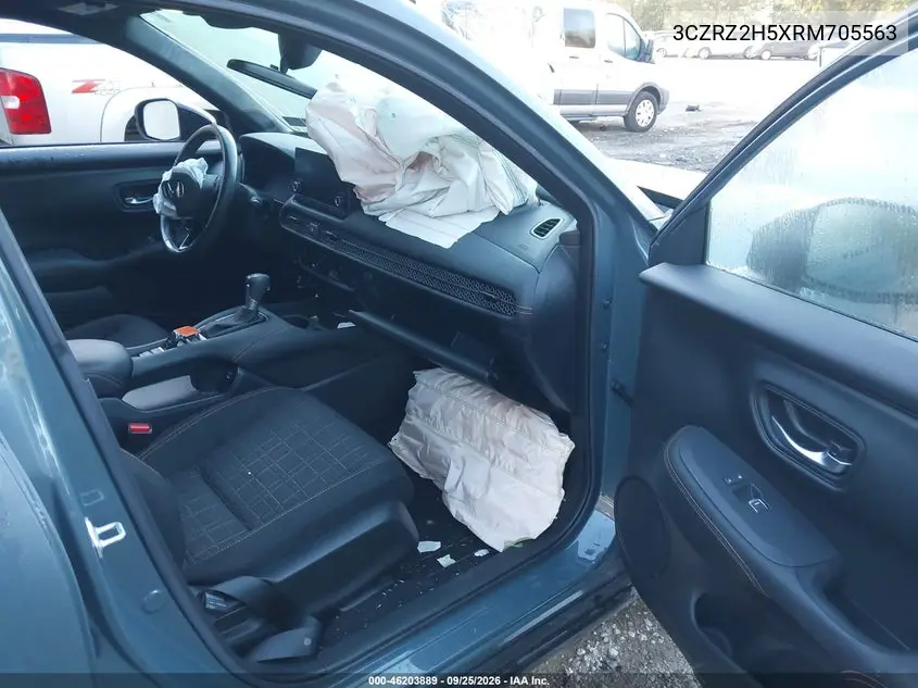 2024 HONDA HR-V VIN 3CZRZ2H5XRM705563 — фото 5