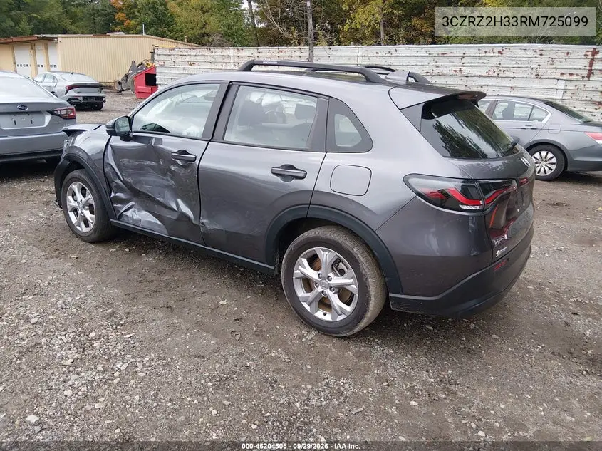 2024 HONDA HR-V VIN 3CZRZ2H33RM725099 — фото 3