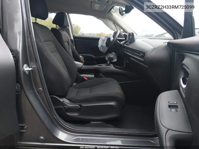 2024 HONDA HR-V VIN 3CZRZ2H33RM725099 — фото 5