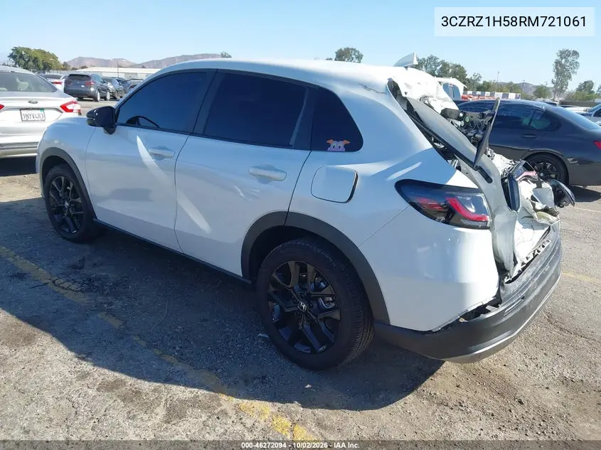2024 HONDA HR-V VIN 3CZRZ1H58RM721061 — фото 3