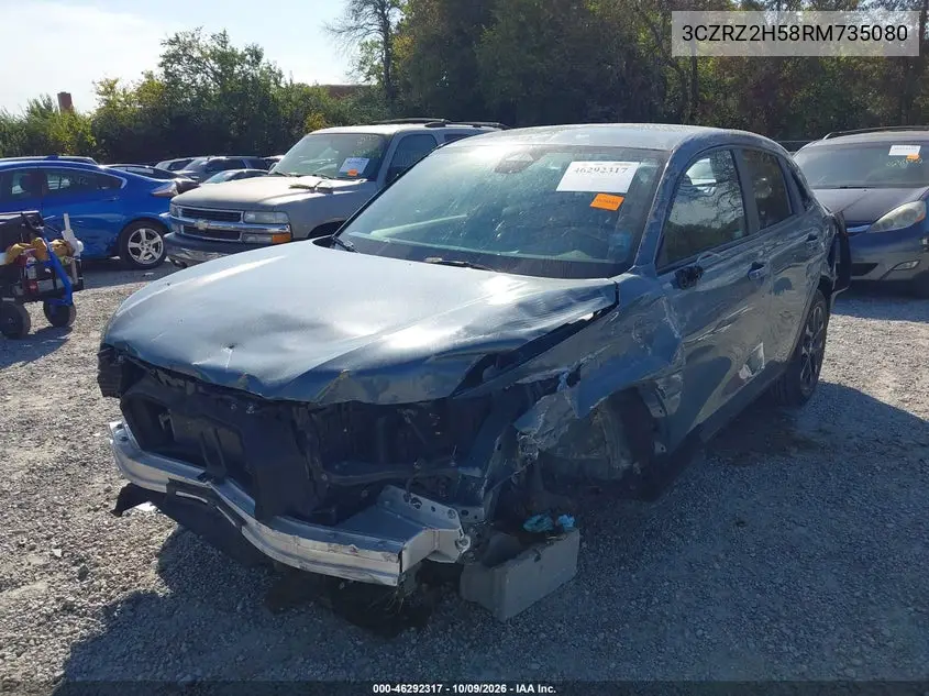 2024 HONDA HR-V VIN 3CZRZ2H58RM735080 — фото 2