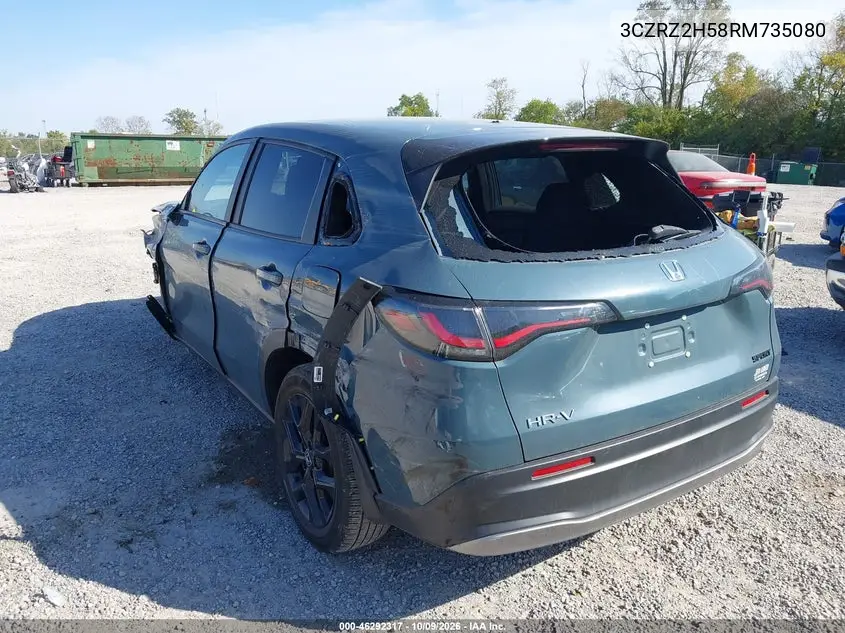 2024 HONDA HR-V VIN 3CZRZ2H58RM735080 — фото 3