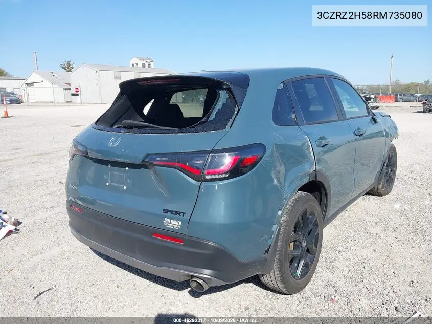 2024 HONDA HR-V VIN 3CZRZ2H58RM735080 — фото 4