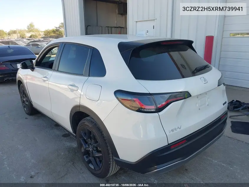 2024 HONDA HR-V VIN 3CZRZ2H5XRM739941 — фото 3