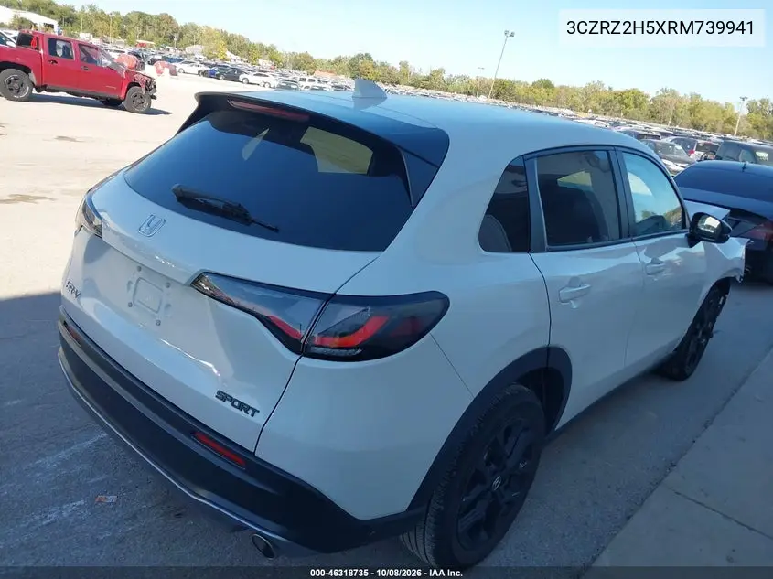 2024 HONDA HR-V VIN 3CZRZ2H5XRM739941 — фото 4