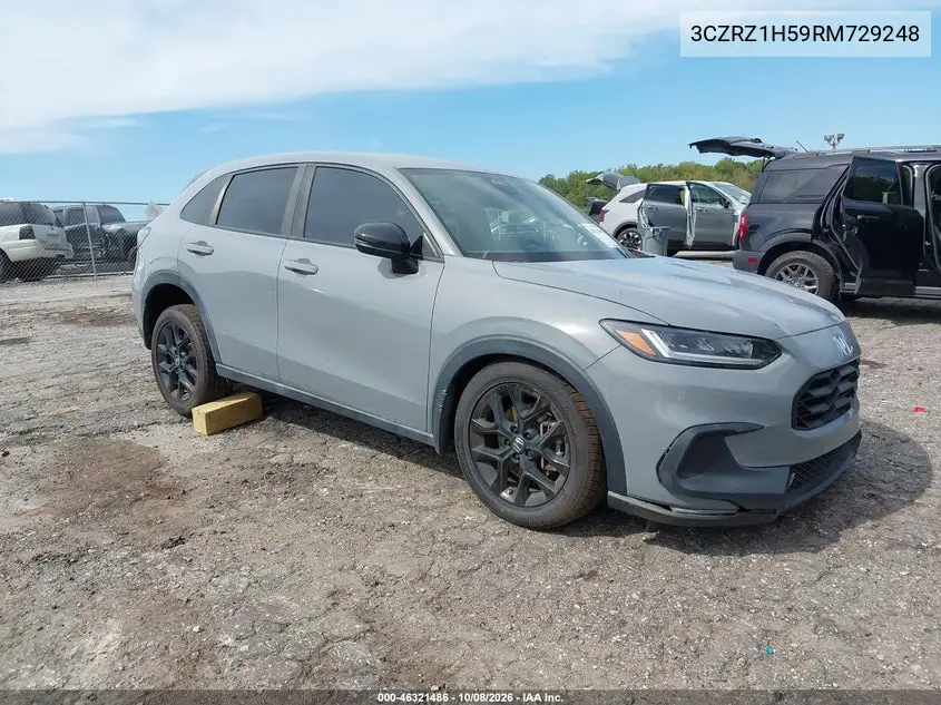 HONDA HR-V 2024, VIN 3CZRZ1H59RM729248