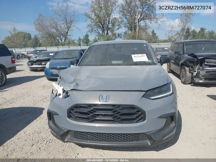 2024 HONDA HR-V VIN 3CZRZ2H56RM727074 — фото 12