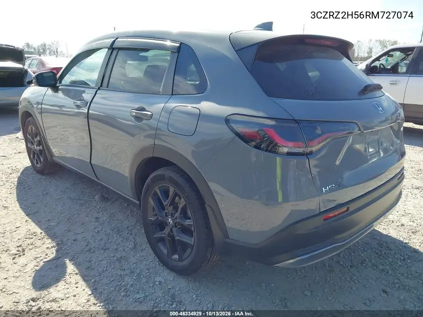 2024 HONDA HR-V VIN 3CZRZ2H56RM727074 — фото 3