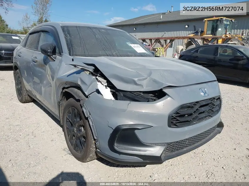 2024 HONDA HR-V VIN 3CZRZ2H56RM727074 — фото 6
