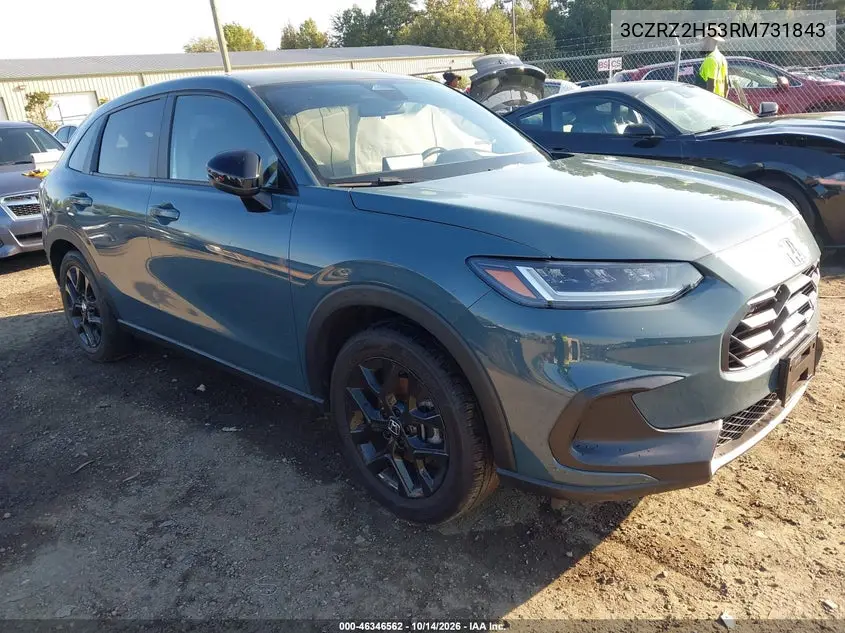 HONDA HR-V 2024, VIN 3CZRZ2H53RM731843