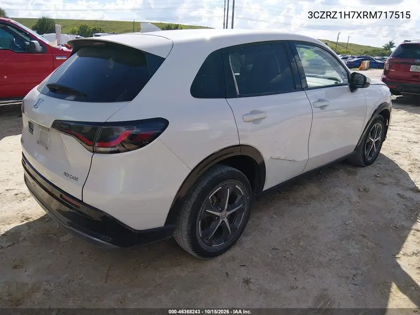 2024 HONDA HR-V VIN 3CZRZ1H7XRM717515 — фото 4