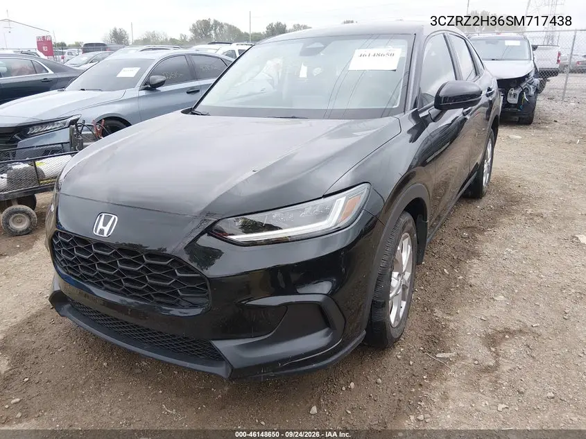 2025 HONDA HR-V VIN 3CZRZ2H36SM717438 — фото 2