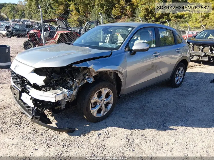 2025 HONDA HR-V VIN 3CZRZ2H34SM757582 — фото 2