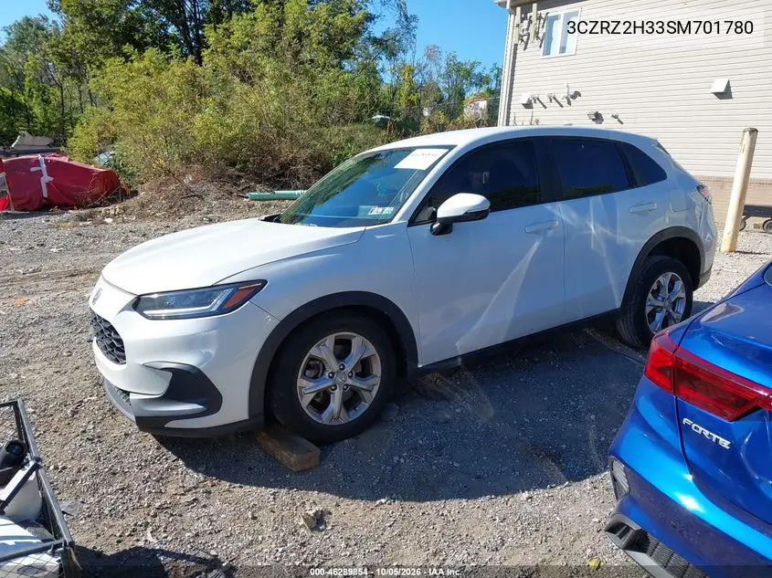 2025 HONDA HR-V VIN 3CZRZ2H33SM701780 — фото 2