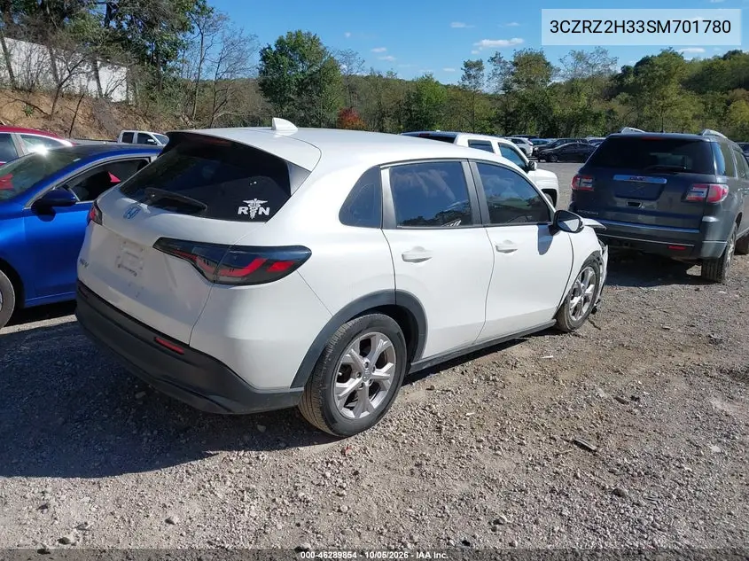 2025 HONDA HR-V VIN 3CZRZ2H33SM701780 — фото 4