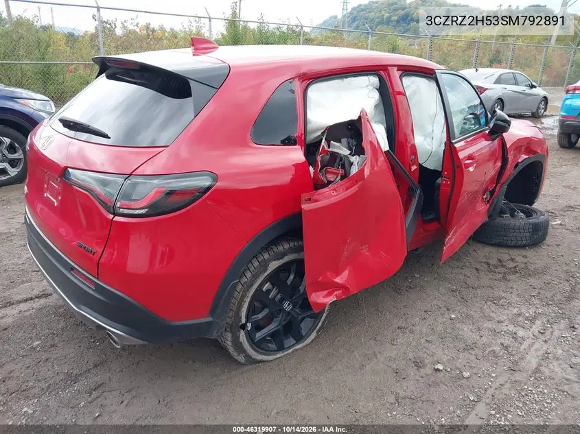 2025 HONDA HR-V VIN 3CZRZ2H53SM792891 — фото 4