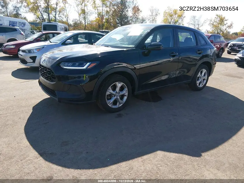 2025 HONDA HR-V VIN 3CZRZ2H38SM703654 — фото 2
