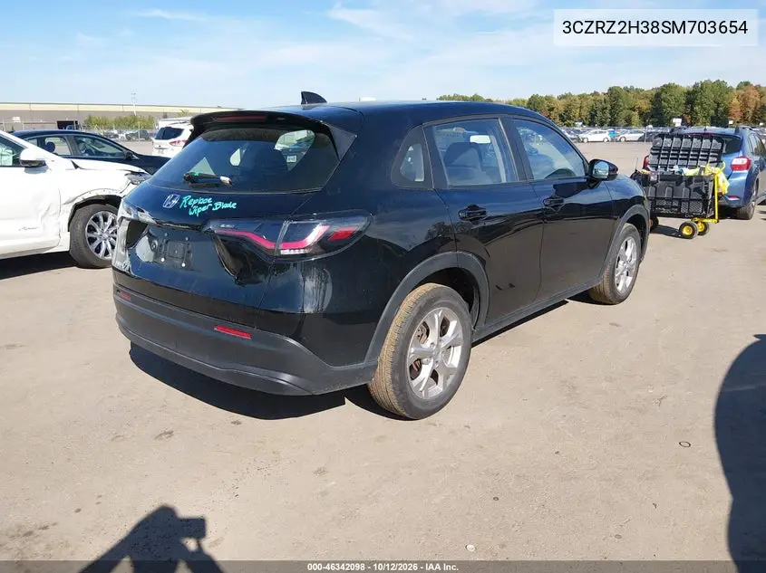 2025 HONDA HR-V VIN 3CZRZ2H38SM703654 — фото 4