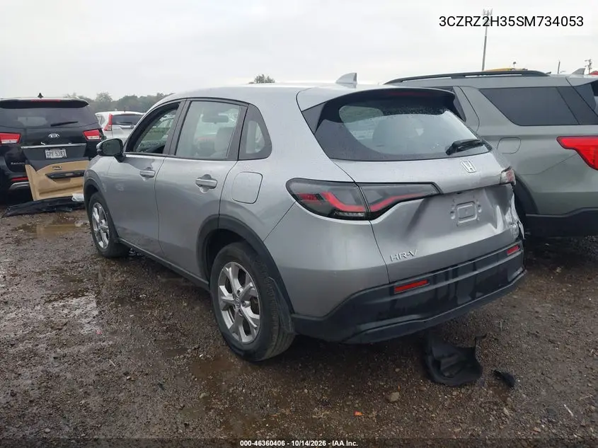 2025 HONDA HR-V VIN 3CZRZ2H35SM734053 — фото 3