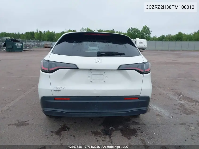 2026 HONDA HR-V VIN 3CZRZ2H38TM100012 — фото 15