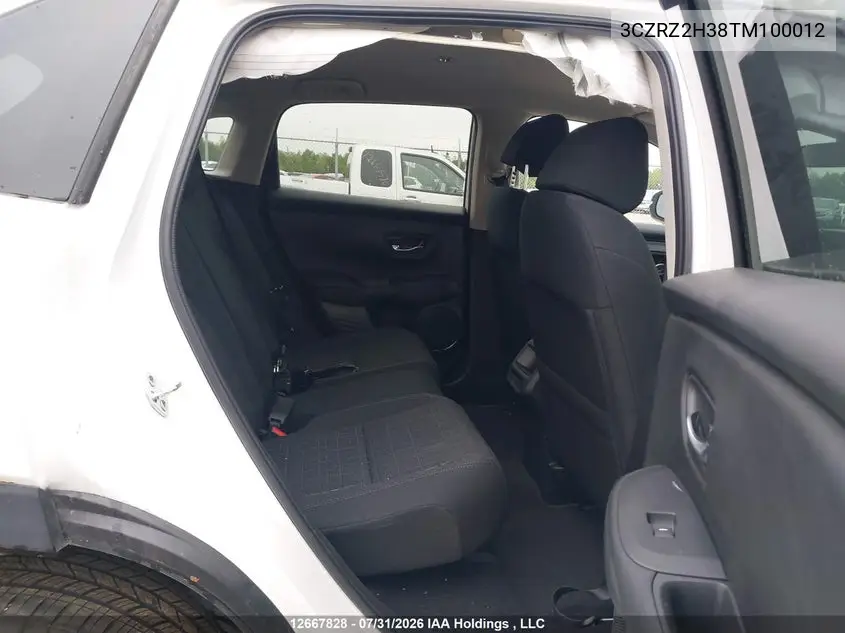 2026 HONDA HR-V VIN 3CZRZ2H38TM100012 — фото 8