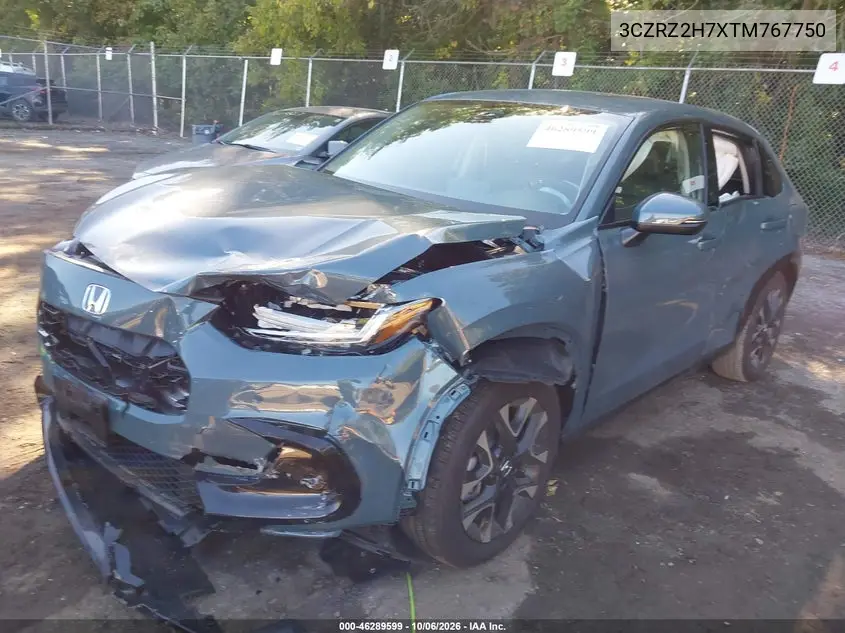 2026 HONDA HR-V VIN 3CZRZ2H7XTM767750 — фото 2