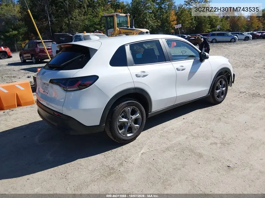 2026 HONDA HR-V VIN 3CZRZ2H30TM743535 — фото 4