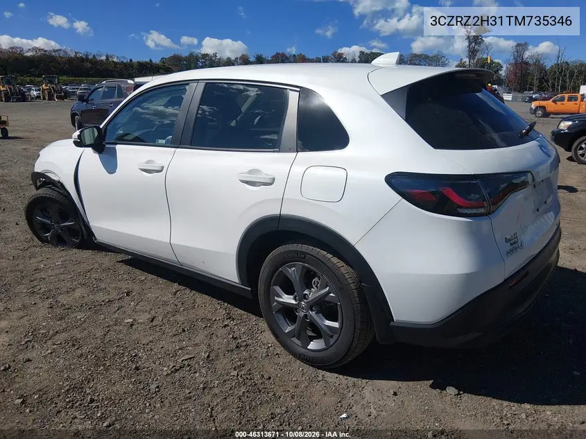 2026 HONDA HR-V VIN 3CZRZ2H31TM735346 — фото 3