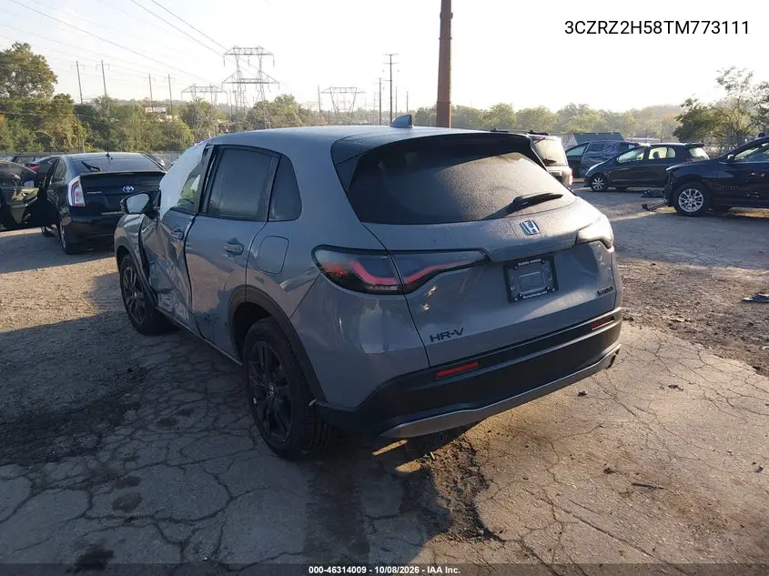 2026 HONDA HR-V VIN 3CZRZ2H58TM773111 — фото 3