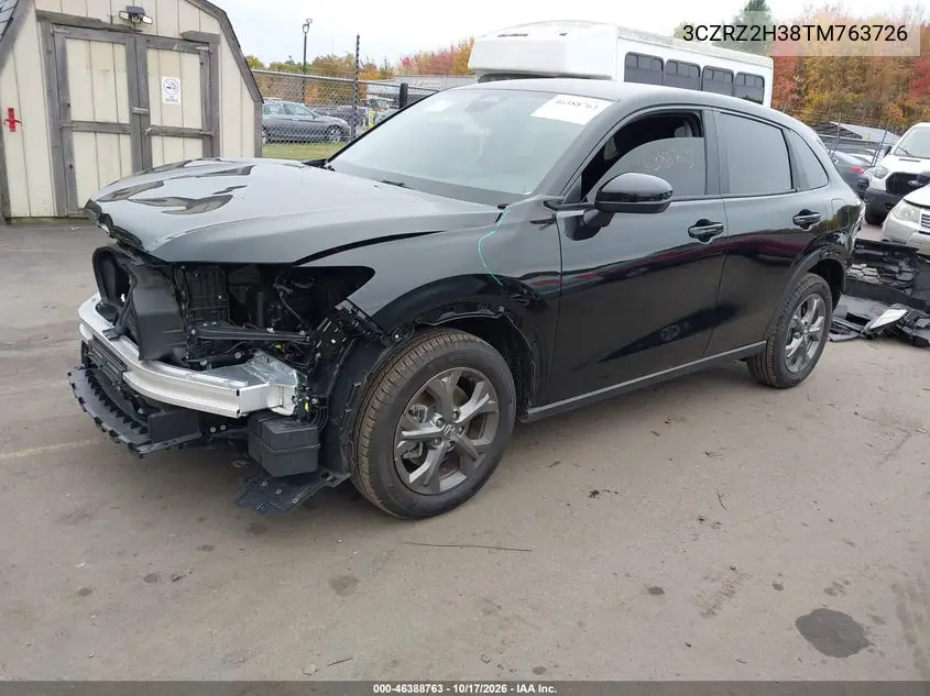 2026 HONDA HR-V VIN 3CZRZ2H38TM763726 — фото 2