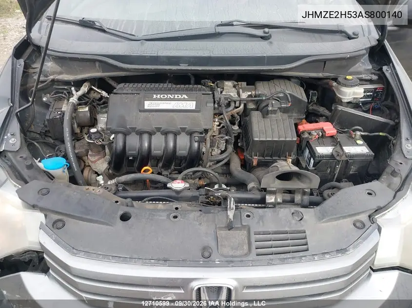 2010 HONDA INSIGHT VIN JHMZE2H53AS800140 — фото 10