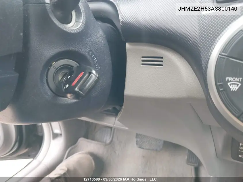 2010 HONDA INSIGHT VIN JHMZE2H53AS800140 — фото 11