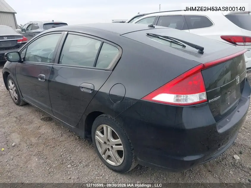 2010 HONDA INSIGHT VIN JHMZE2H53AS800140 — фото 14