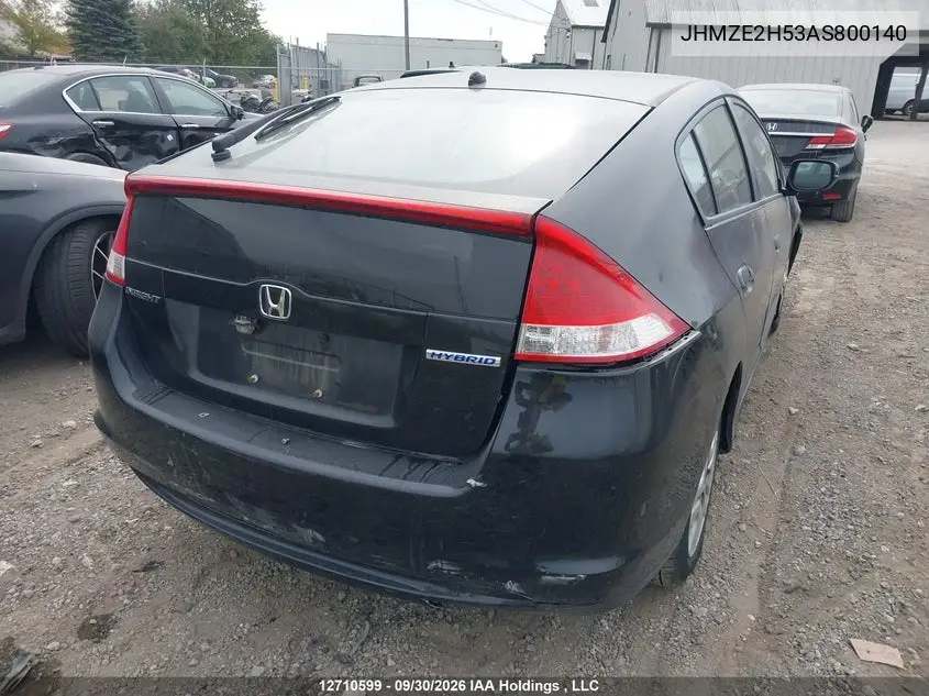 2010 HONDA INSIGHT VIN JHMZE2H53AS800140 — фото 4