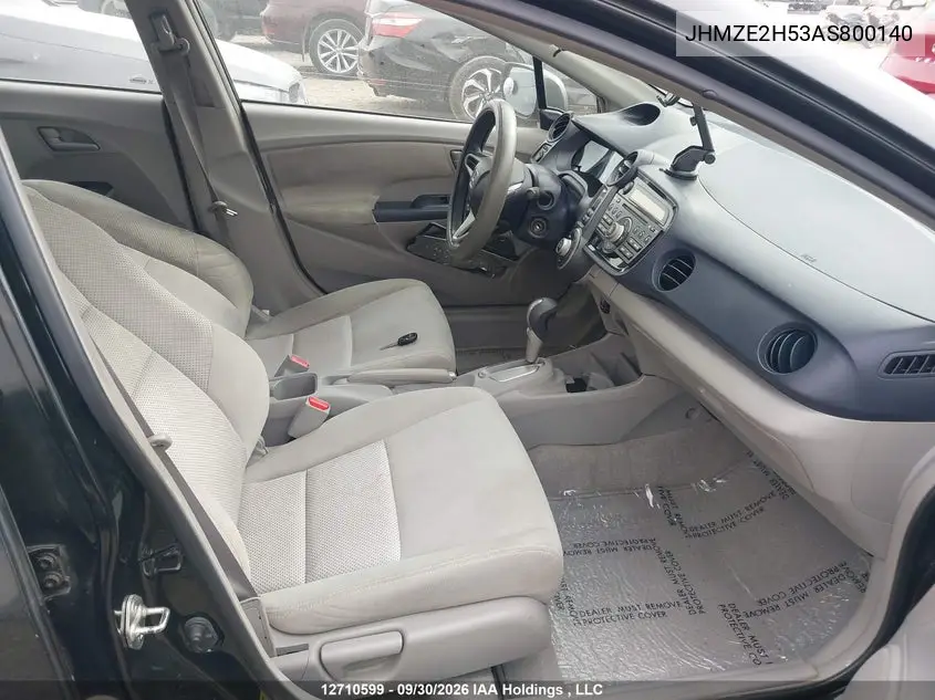 2010 HONDA INSIGHT VIN JHMZE2H53AS800140 — фото 5